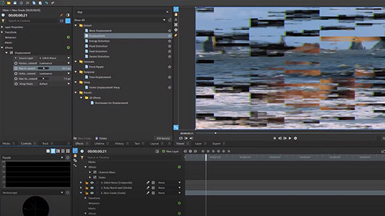 Glitch & RGB split distortion